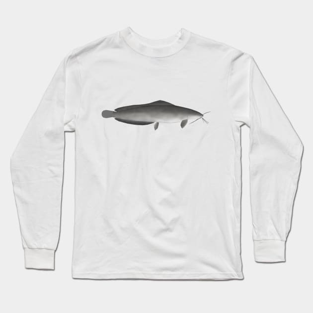 Walking Catfish Long Sleeve T-Shirt by FishFolkArt